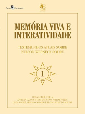 cover image of Memória viva e interatividade (vol 1)
